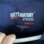 Grey's Anatomy  spandex stretch scrub top in blue size small Photo 1
