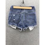 PINK - Victoria's Secret  Women's Blue Denim Shorts Shorties 6 Cotton Distressed Photo 1