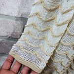 Lafayette 148 New York Cream Chevron Open Front Cardigan Size S White Photo 4