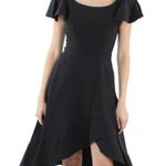 Black Halo . Tulip Hem Black Midi Dress. Photo 0