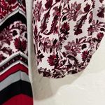 Heart soul Red & Black Handkerchief V Neck Blouse Size Small Photo 3