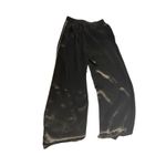 Satin Streetwear Luxe Black Wide Leg Track Pants Emmerson Lang Medium Photo 5