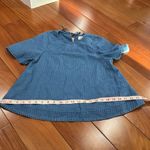 J.Crew denim swing top in Spanish indigo size XXS Blue Photo 8
