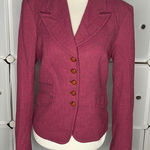 The Limited  Pink & Brown Gingham Blazer Size Small Photo 0