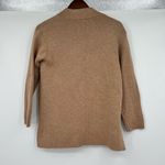 Talbots Camel Brown Long sleeve wool Sweater cardigan Coat Pockets small petite Photo 4