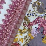 Free People  Top White Pink S Oversized Cath Me If You Can Paisley Boho Dolman Photo 10