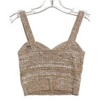 Forever 21 Knit Ribbed Sweatheard Halter Top Womens S Festival Coachella Boho Photo 3