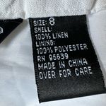 Saint Tropez West  100% Linen Boho Maxi Skirt White Womens Size 8 Cottagecore Photo 7