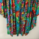 BOP Vintage Art to Wear Tropical Scene Women in Action Art Vibrant Artsy 1X Blue Photo 10