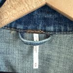 Free People Lace Panel Denim Jacket Jean Jacket Medium Photo 2