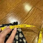 Aeropostale  Mini Skirt Dainty Floral Print Black Brown Pull On Cotton Y2K Size M Photo 3