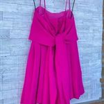 LBV Crepe Pleated Day Dress in fuschia size 6 Pink Photo 7