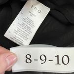 IRO  Top Womens Small Black Cadmos Wrap Effect Studded‎ Chiffon Peplum Blouse Photo 4