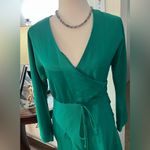 Cushnie x Target Emerald Green Midi Dress Women’s Size 2 Long Sleeve Photo 5