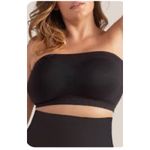 Brand New Truekind Women's Size 2XL Black Strapless Bandeau Bra Photo 1