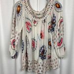 Desigual White D Minor Floral Peasant Blouse Sz.XXL Photo 5