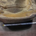Urban Expression Urban Expressions Metallic Gold Vegan Leather Backpack Purse Bookbag Travel Photo 12