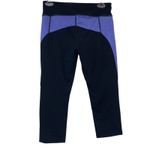 CAbi  Black & Purple Capri Leggings Photo 1