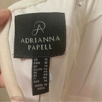 Adrianna Papell Women's Long Beaded Blouson Gown in White NWT Size 10 Photo 10