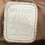 Lucky Brand Y2K  White Paisley Print Leather Tote Bag Purse Photo 6