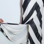 Christopher John Rogers X Target Black Chevron Maxi Slip Dress Size 6 Photo 6