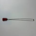 Red Cinnabar Carved Pendant Necklace Green Jade‎ Stone Asian Symbol Chain Photo 7