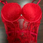 Victoria's Secret Victoria’s Secret Red Lace Bombshell Teddy Lingerie Size Large Photo 1