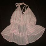 SheIn Pink And White Baby Doll Halter Top  Photo 0