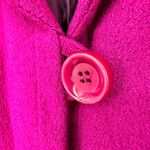 Nanette Lepore  Raspberry Maggie Coat size XS Long Sleeve Lined Wool Photo 5