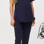 FIGS ✨2X HP✨ Zamora Maternity Jogger Scrub Navy Sz XS Pants✨ Photo 0