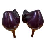 Nine West Purple Patent Leather Pointed Heels Women Sz 8.5 Photo 7
