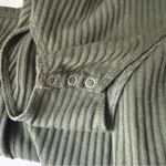 Rue 21  Olive Green Thin Strap Knitted Bodysuit With Snap Closure Sz M NWOT Photo 6