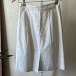 Brooks Brothers  pretty white eyelet pencil skirt Photo 4