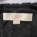 Loft  Drop Waist Dress 10P Black Eyelet Bodice Pleated Skirt Womens Casual Formal Photo 2