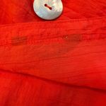 Ali Miles Button Front Blouse Boho Lagenlook‎ Lightweight Orange Size Medium Photo 4