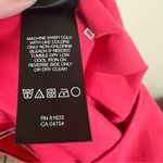 Kenneth Cole  Size 10 Guava Hot Pink Ruched Exposed Back Zip Dress Photo 7