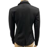 La Bijou Black Tee Stretch Fabric One Button Faux Pocket Blazer Jacket Womens S Photo 2