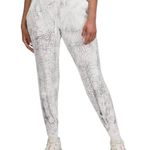 Lululemon Warm Down Jogger Pants 7/8 Length Slim Fit Thread Dye White Black 14 Photo 0