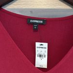 EXPRESS NWT V-neck Drape Flutter Sleeve Peekaboo Arm Blouse Top, S Photo 2