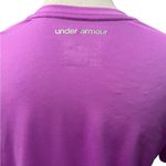 Under Armour  Purple Fitted Crew Neck Short Sleeve Athletic Wear Base Layer Top L Photo 5