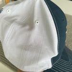 Miesfeld’s Meat Market Navy Blue and White Flat Brim Trucker Hat Adjustable Back Photo 9