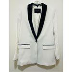 Equipment Quincy Blazer in Nature White Eclipse Sz.4 NWT Photo 7