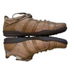 Taos Streamline Embossed Orthopedic Leather Casual Sneakers., Sz 8 Brown Photo 4