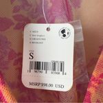 Free People Sugar Top in Hot Tropics Floral Pink Orange Top Fairycore Button NWT Photo 7