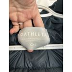 Athleta NWT Teal Lofty Velvet Down Puffer Vest Size XXS Hooded Full Zip Goose Photo 3