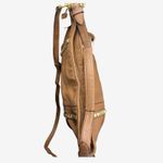 Coach Park Pyramid Studded Leather Hobo Shoulder Bag Tan Brown Large Tote Photo 7