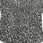 Ruby Rd Gray black animal print sweatshirt lace up 3/4 length sleeve brand  dozen Photo 1