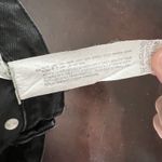 ZARA Black High Rise Full Length Wide Leg Jeans Raw Hem Rigid Women's Size 0 Photo 8