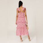 MISA Los Angeles  Morrison Floral Ruffle Midi Dress SMALL Photo 4