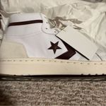 Converse NEW  Pro Blaze Classic Leather Mid' White/Bloodstone" Shoes- Women’s 9.5 Photo 5